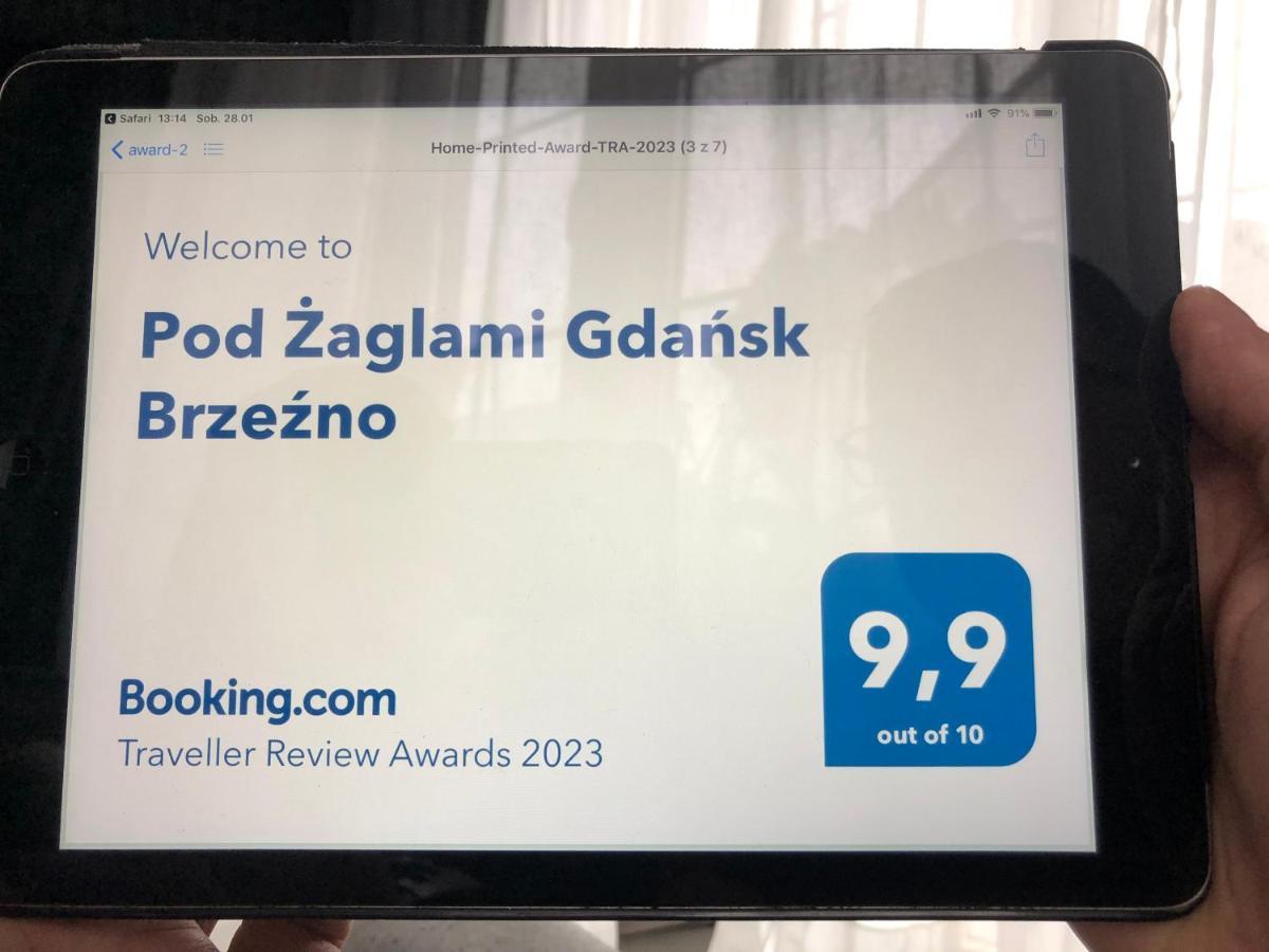 Pod Zaglami Gdansk Brzezno Apartman Kültér fotó